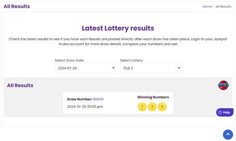 aruba lottery results.